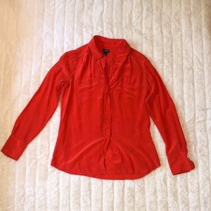 JCrew Silk Button Down